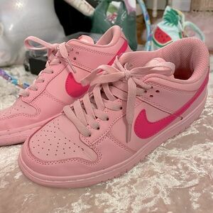 Triple pink dunk lows